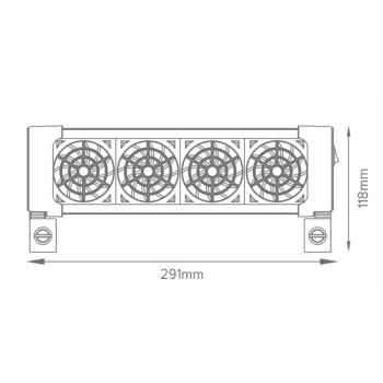 Preview: D-D Ocean Breeze 4-fach Lüfter Gen 2
