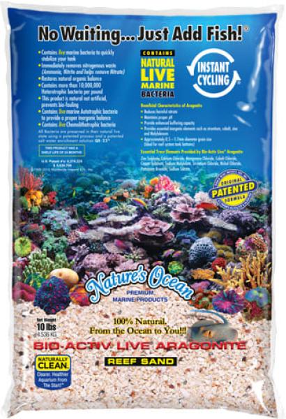 Nature's Ocean Aragonite Live Reef Substrat 1.0-2.5mm 7,26Kg